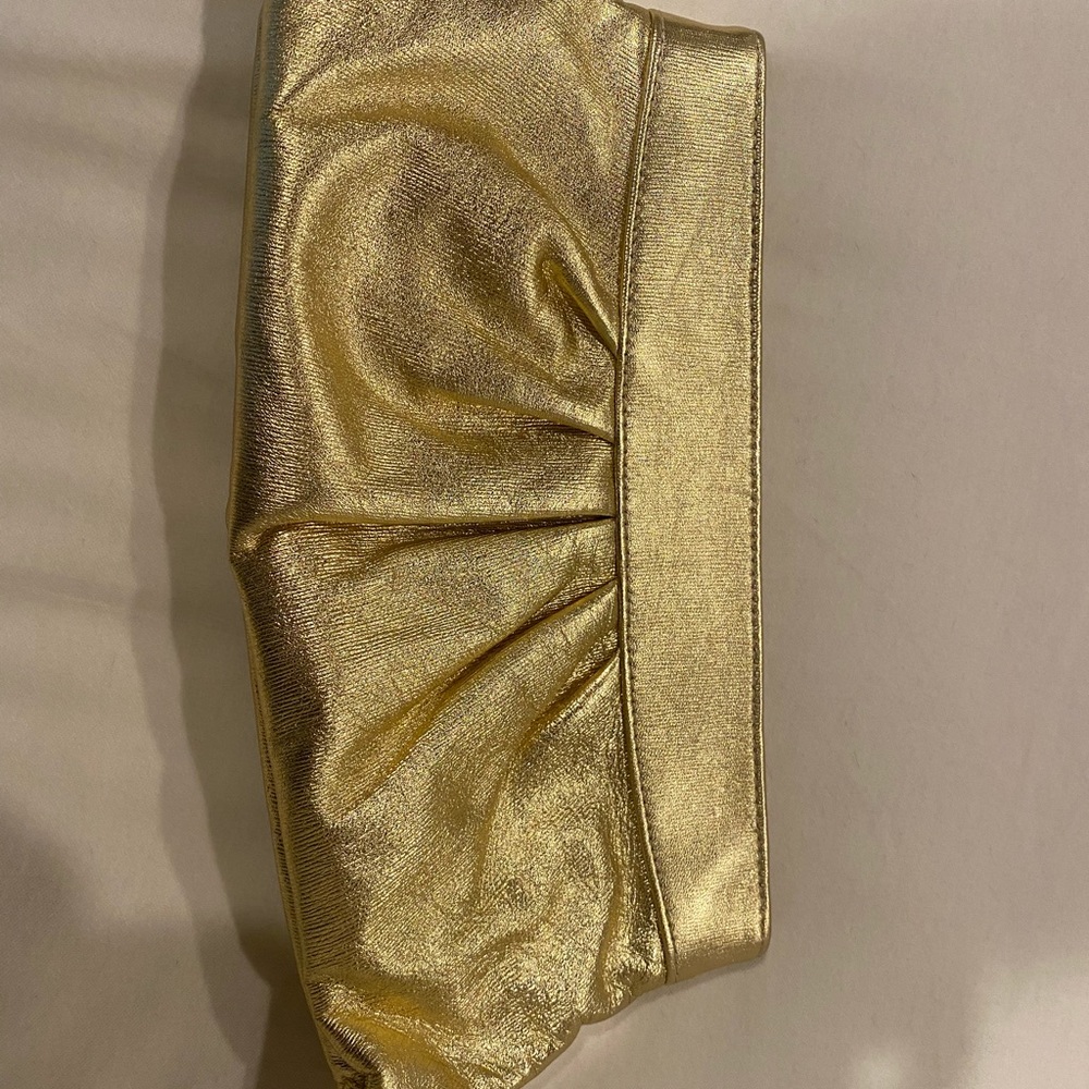 Lauren Merkin Gold Clutch
